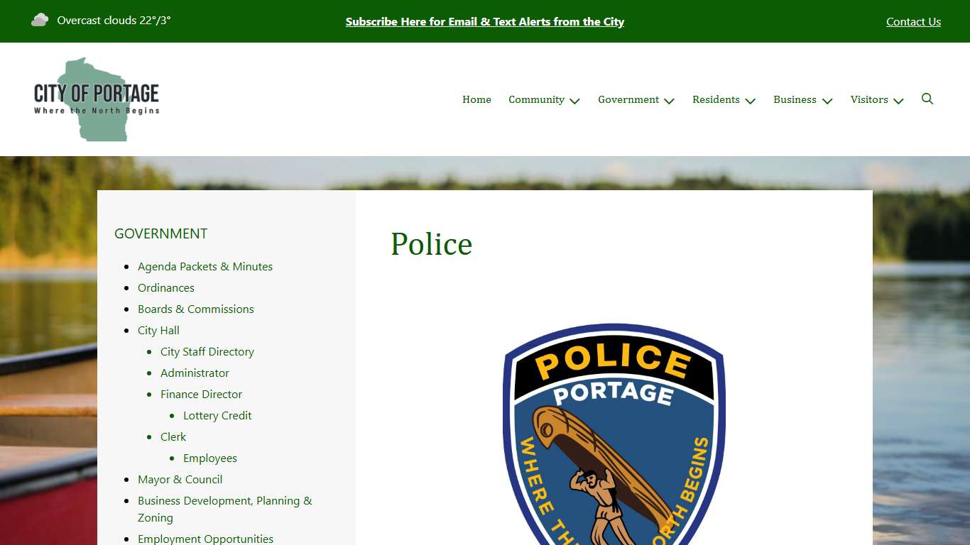 Police | City of Portage Wisconsin